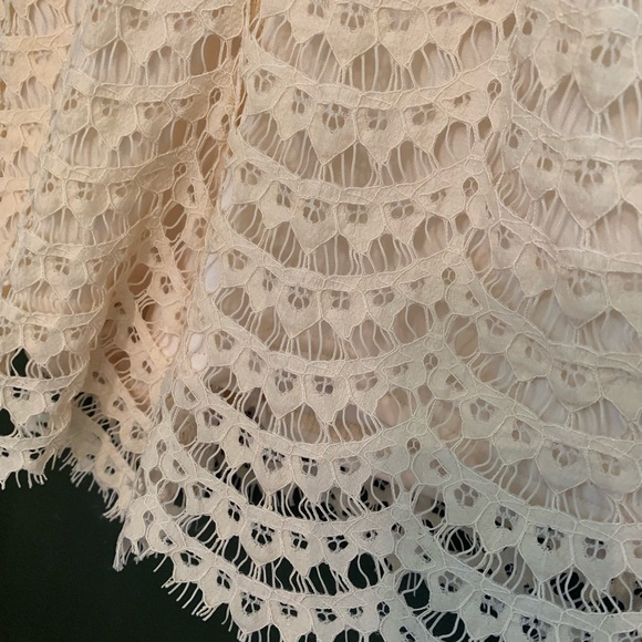 [Intrigue Couture]Cream Eyelet Romper - Size Small - Picture 3 of 5